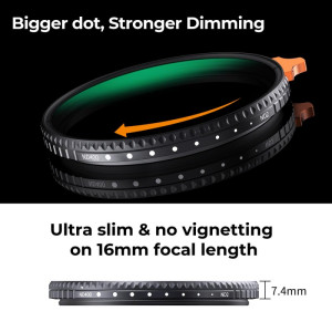K&F Concept Nano-X Series Variable ND Filter ND2-ND400 82mm K&F Concept Nano-X Series Variable ND Filter ND2-ND400 82mm