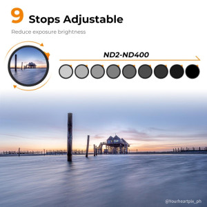 K&F Concept Nano-X Series Variable ND Filter ND2-ND400 82mm K&F Concept Nano-X Series Variable ND Filter ND2-ND400 82mm