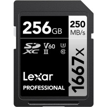 Lexar 256GB Professional 1667x UHS-II SDXC Memory Card