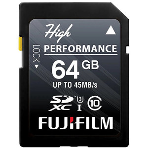 Fujifilm High Performance 64GB UHS-I SDXC Memory Card