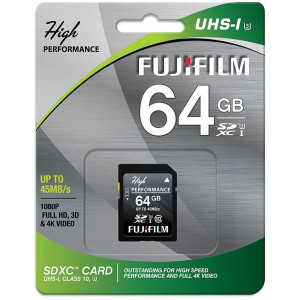 Fujifilm High Performance 64GB UHS-I SDXC Memory Card