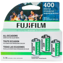 Fujifilm Color Negative Film, 400 ISO, 35mm, 36 Exposures, 3-Pack