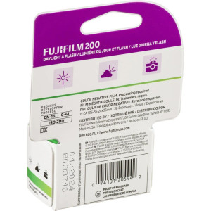 Fujifilm Color Negative Film, 200 ISO, 35mm, 36 Exposures