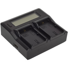 Green Extreme Dual Smart Charger with LCD Screen for Canon LP-LPE6