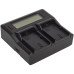 Green Extreme Dual Smart Charger with LCD Screen for Canon LP-LPE6