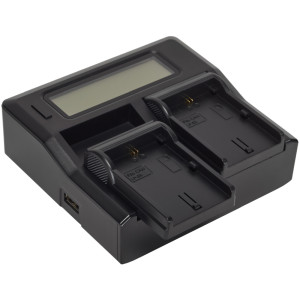 Green Extreme Dual Smart Charger with LCD Screen for Canon LP-LPE6