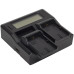Green Extreme Dual Smart Charger with LCD Screen for Canon LP-LPE6