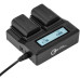 Green Extreme Dual Smart Charger with LCD Screen for Canon LP-LPE6