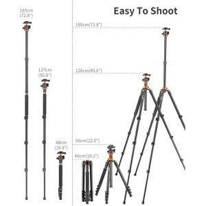 K&F Concept Tripod K254A3+BH-28L