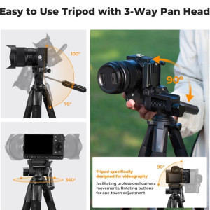 K&F Concept Tripod S255A3+BV01