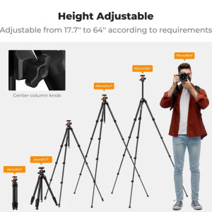 K&F Concept Tripod O235A1+BH-40