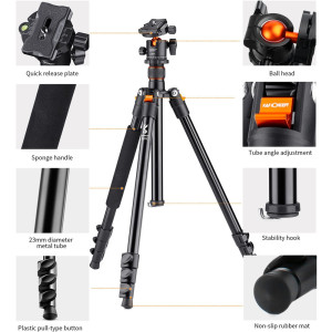 K&F Concept Tripod K234A1+BH-28L