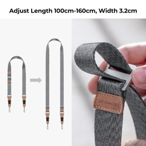 K&F Concept Camera Strap Urban Wander 01 Grey