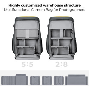 K&F Concept Camera Backpack KF13.128 25L Yellow