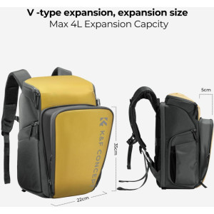 K&F Concept Camera Backpack KF13.128 25L Yellow