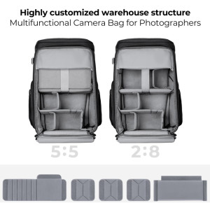 K&F Concept Camera Backpack KF13.128V4 25L Black