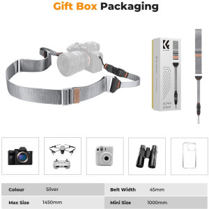K&F Concept Camera Strap Urban Wander 03 Grey