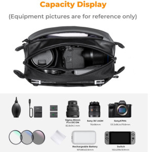 K&F Concept Camera Sling Bag KF13.157 10L Gray