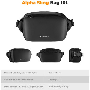 K&F Concept Camera Sling Bag KF13.157V1 10L Black