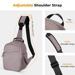 K&F Concept Camera Crossbody Shoulder Backpack KF13.171V1 5L Deep Pink