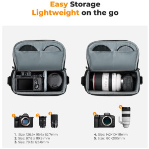 K&F Concept Camera Sling Bag KF13.179V1  5L Blue