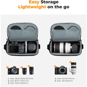 K&F Concept Camera Sling Bag KF13.179 5L Black