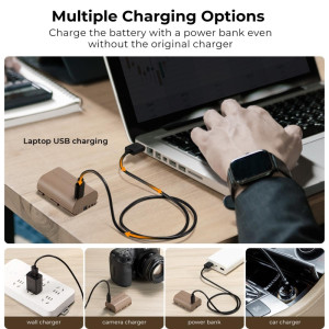 K&F Concept LP-E6NH Battery with USB-C