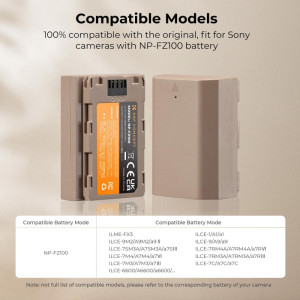 K&F Concept NP-FZ100 Battery with USB-C
