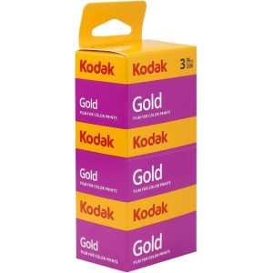 Kodak Gold 200 Color Negative Film, 35mm, 36 Exposures, 3-Pack