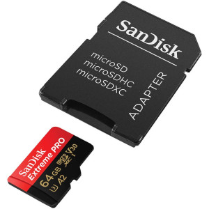 SanDisk Extreme PRO 64GB UHS-I microSDXC Memory Card