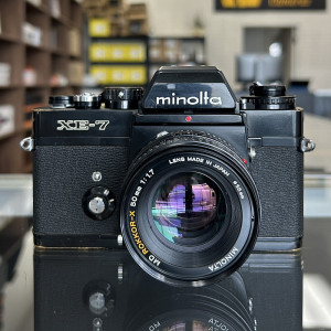Pre-Owned Minolta XE-7 35mm SLR Film Camera with MD Rokkor X 50mm f/1.7 Lens